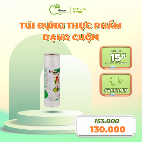 Túi đựng thực phẩm dạng cuộn ANECO – Phân hủy sinh học